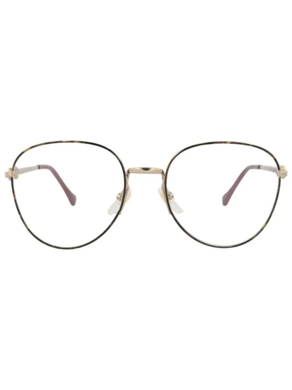 New Gucci Womens Cat Eye Havana Gold Transparent Fashion Designer Eyeglasses